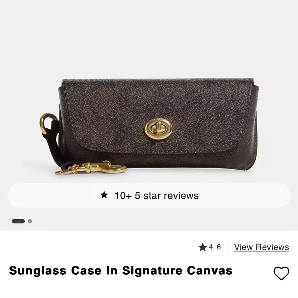 Coach monogram sunglasses case